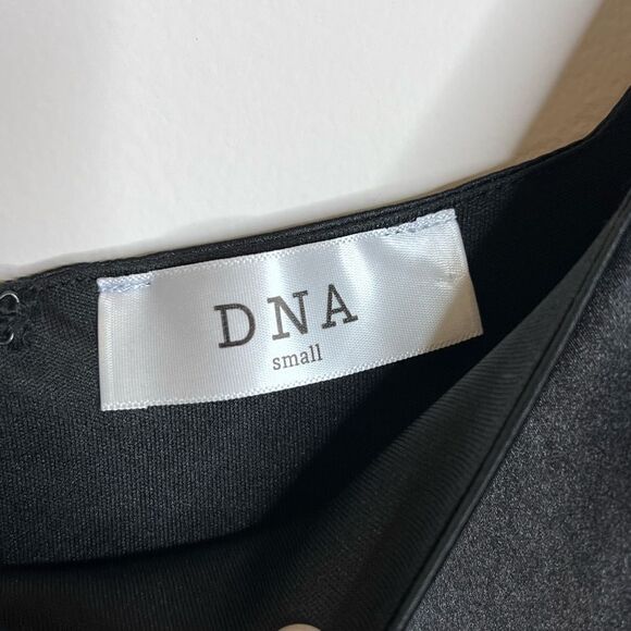 DNA black satin mini dress black size S - Picture 5 of 6